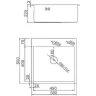 Кухонная мойка Aflorn Premium 50 AF95050F Графит