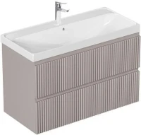 Тумба с раковиной Aquanet Джейн 2.0 100 378329 подвесная цвет Мокко
