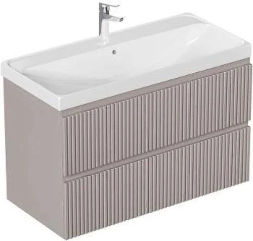 Тумба с раковиной Aquanet Джейн 2.0 100 378329 подвесная цвет Мокко