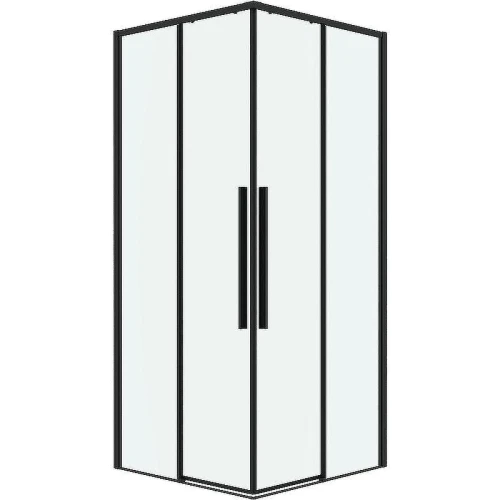Душевой уголок Grossman Galaxy 100х100 300.K33.01.1010.21.00 профиль Черный матовый стекло прозрачное