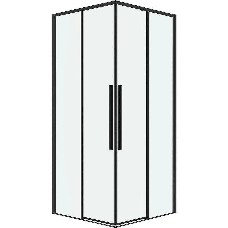 Душевой уголок Grossman Galaxy 100х100 300.K33.01.1010.21.00 профиль Черный матовый стекло прозрачное