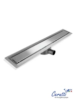 Душевой лоток Ceruttispa 80 LW-DC780 11304 с решеткой цвет Хром под плитку с поворотным выпуском