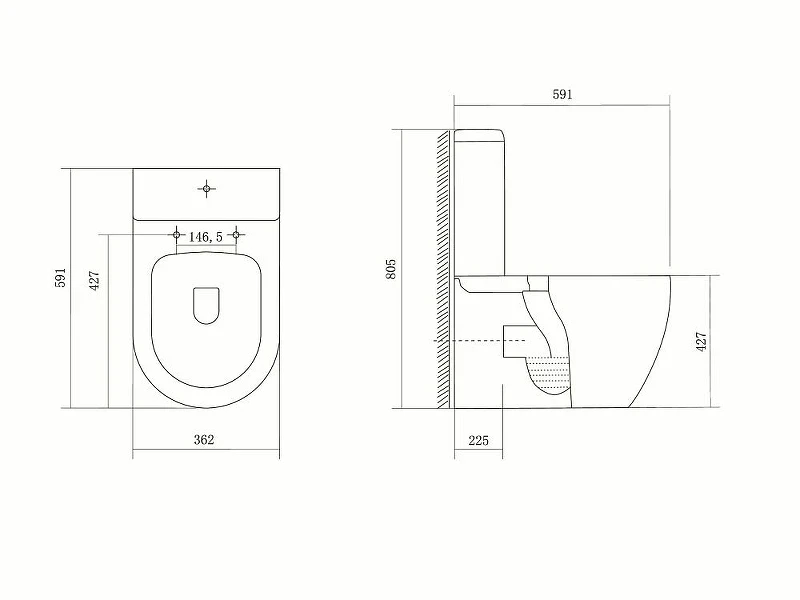 Унитаз компакт Aquatek Оберон AQ1273S-00 с бачком и сиденьем Микролифт фарфор напольный