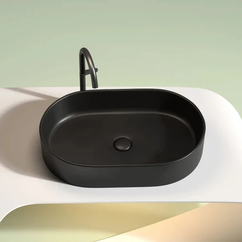 Раковина-чаша Ceramicanova Element 61 CN6048MB Черная матовая фарфор накладная