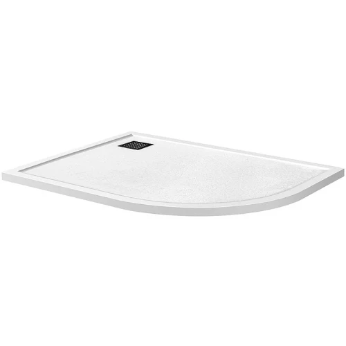 Душевой поддон из искусственного камня BelBagno Uno 120x80 L TRAY-MR-UNO-RH-120/80-550-35-W-L-NO Белый