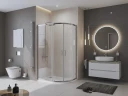 Душевой поддон из искусственного камня BelBagno Uno 120x80 L TRAY-MR-UNO-RH-120/80-550-35-W-L-NO Белый