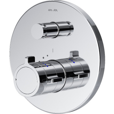 Смеситель для душа AM.PM X-Joy F85A45600 с термостатом Хром латунь встраиваемый