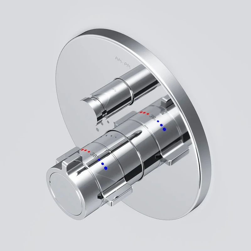 Смеситель для душа AM.PM X-Joy F85A45600 с термостатом Хром латунь встраиваемый