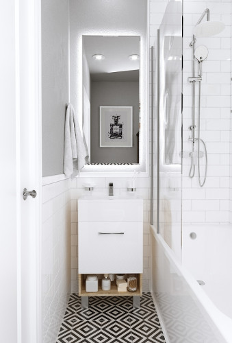 Тумба с раковиной 1MarKa July 50Н У85933 Дуб сонома Белая МДФ / ЛДСП