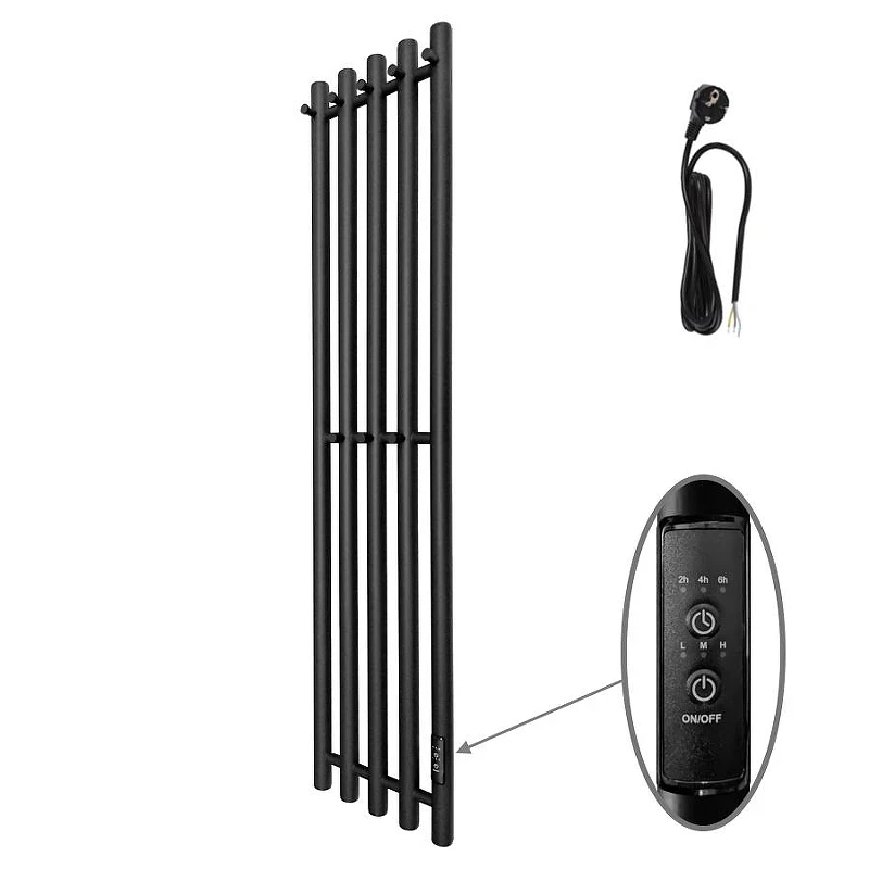 Электрический полотенцесушитель Маргроид Inaro 12 x 2.7 Inaro-12024-1049-9005R цвет Черный матовый