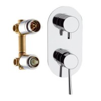 Смеситель для ванны Remer Minimal N93 Хром встраиваемый