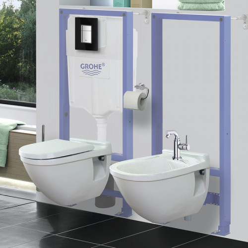 Инсталляция Grohe Rapid SL 38553001 для биде Синяя нержавеющая сталь