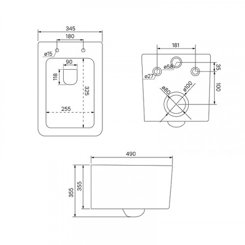 Унитаз Iddis Bridge BRIRDSEi25 подвесной с сиденьем Микролифт фарфор подвесной