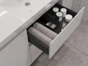 Тумба под раковину Aquanet Nova Lite 2.0 90 R 346338 цвет Белый глянец