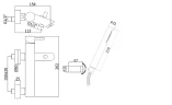 Смеситель для ванны Paffoni Light LIG023ST Сталь на стену