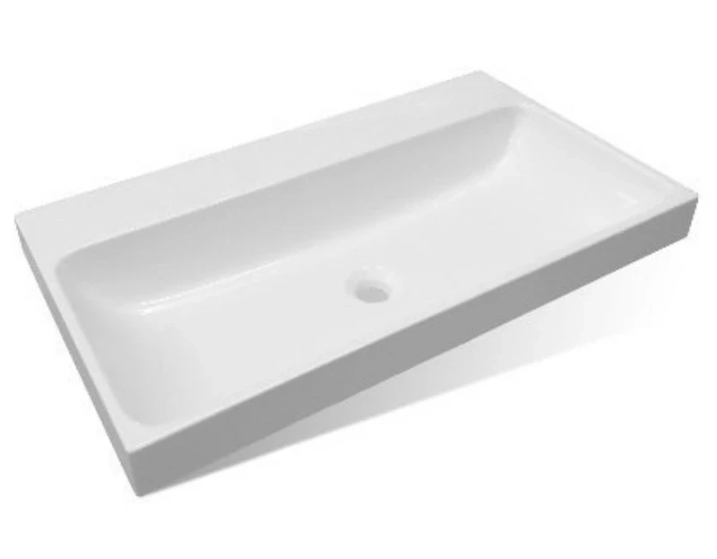 Тумба с раковиной Эстет Malibu Luxe 155 R ФР-00007114 подвесная Белая Темное дерево МДФ / ЛДСП