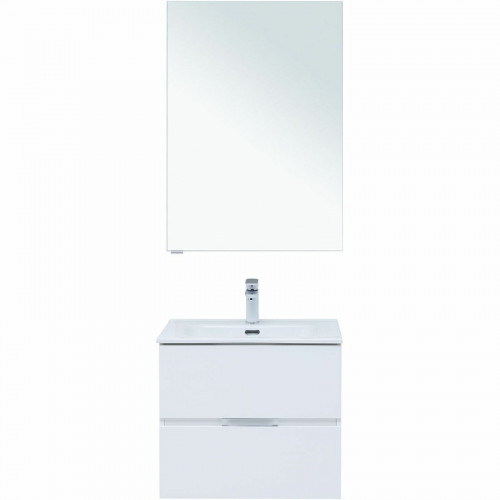 Комплект мебели для ванной Aquanet Алвита New 60 274216 подвесной Белый матовый МДФ / ЛДСП