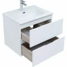 Комплект мебели для ванной Aquanet Алвита New 60 274216 подвесной Белый матовый МДФ / ЛДСП