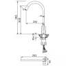 Смеситель для кухни Maretti Project PC31RGZ32 Хром Черный