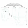 Унитаз компакт Aringa Рио AR01002WH с бачком и сиденьем Микролифт