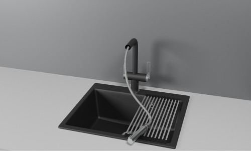 Смеситель для кухни Granula 8170 цвет Турмалин