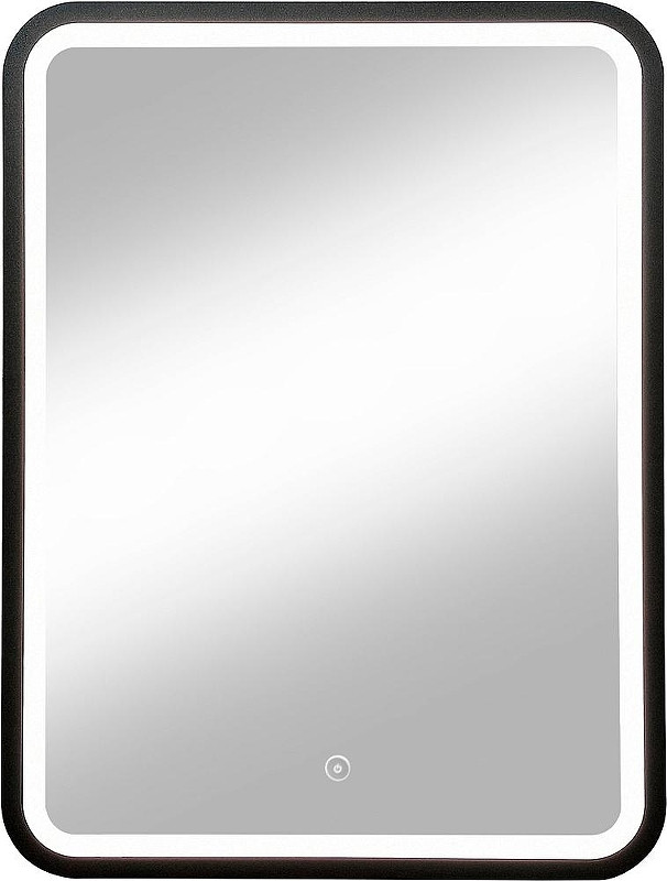 Зеркало DIWO Оренбург 60 ЗЛП1726 с подсветкой цвет Черный с сенсорным выключателем