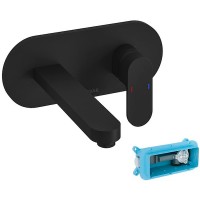 Смеситель для раковины Ravak Chrome CR 019.20BL X070430 Черный матовый латунь