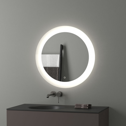 Зеркало Evoform Ledshine d70 BY 2624 с подсветкой 16.5 W - сенсорный выключатель - нейтральный белый свет стекло