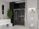 Душевая дверь Ambassador Intense 130 110021102IX профиль Хром cтекло прозрачное