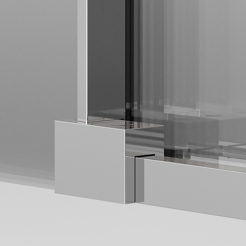 Душевая дверь Ambassador Intense 130 110021102IX профиль Хром cтекло прозрачное