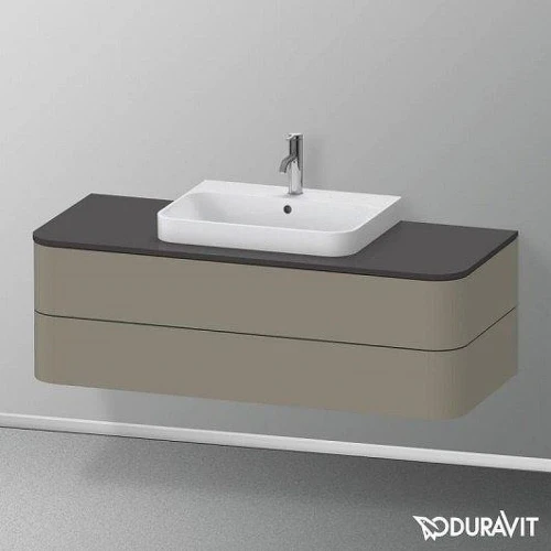 Столешница под раковину Duravit Happy D.2 Plus 120 HP031KM8080 цвет Графит матовый