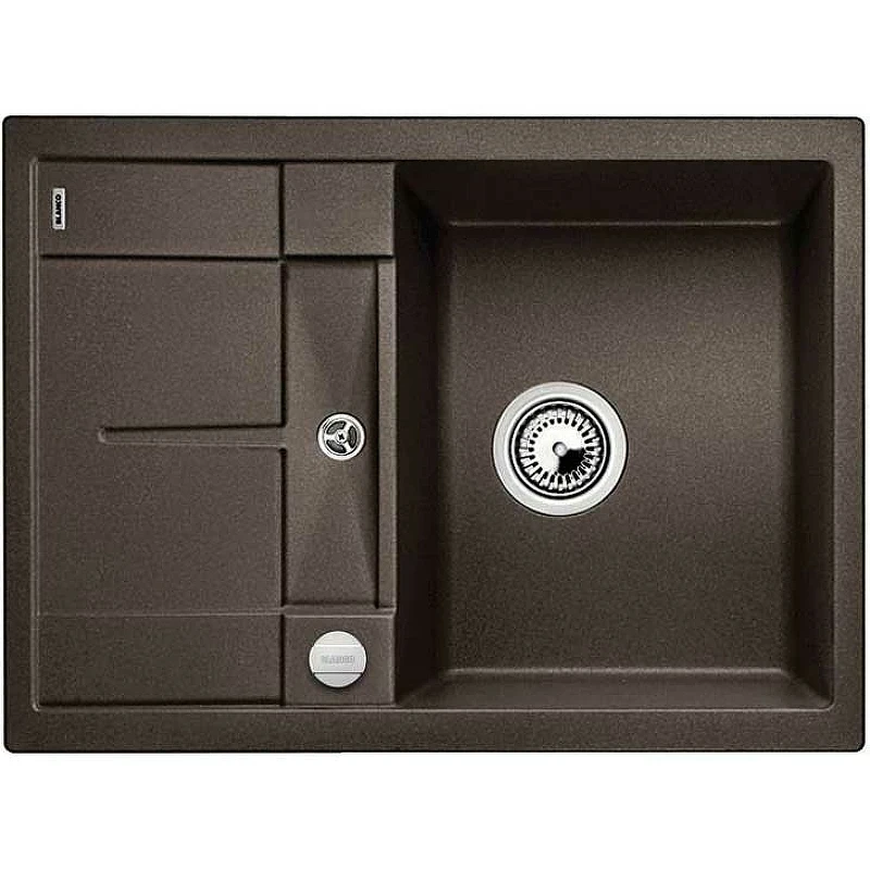 Кухонная мойка Blanco Metra 45S Compact 519581 Кофе искусственный камень (литьевой мрамор) встраиваемая сверху, встраиваемая снизу