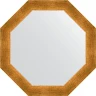 Зеркало Evoform Octagon 55х55 BY 3973 в багетной раме - Травленое золото 59 мм