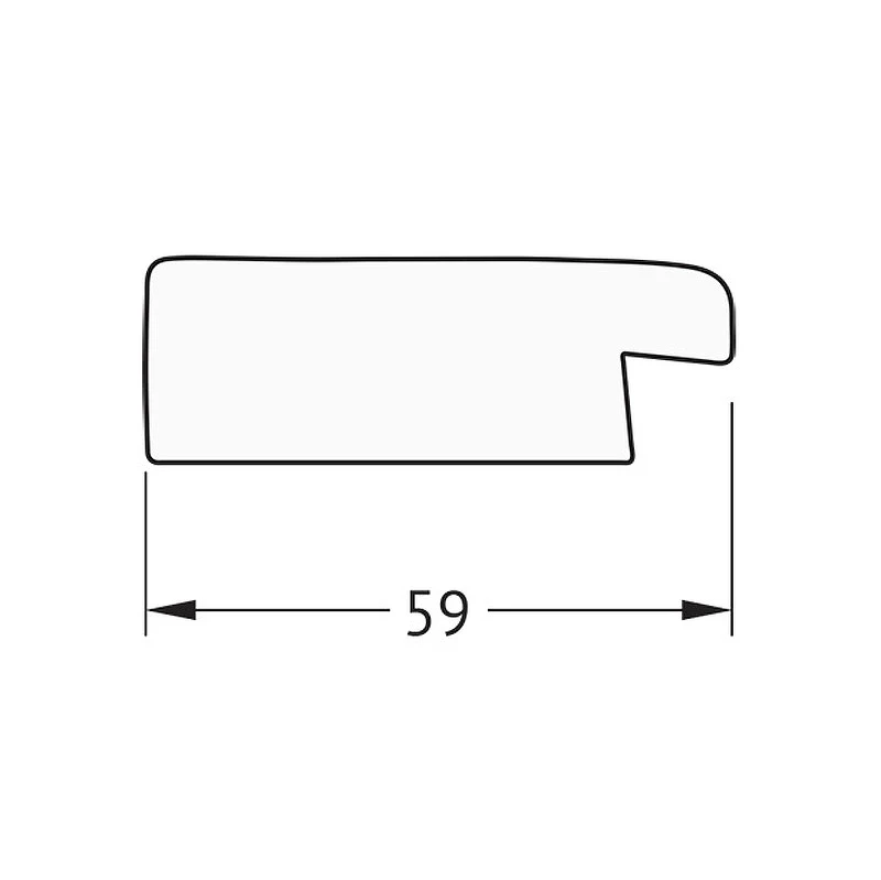 Зеркало Evoform Octagon 55х55 BY 3973 в багетной раме - Травленое золото 59 мм