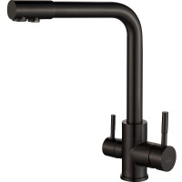 Смеситель для кухни ZorG Steel Hammer SH 801 INOX GRAFIT PVD
