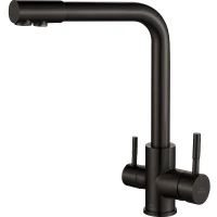 Смеситель для кухни ZorG Steel Hammer SH 801 INOX GRAFIT PVD
