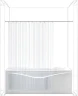 Карниз для ванны Aquanet 180 157486 цвет Хром