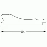 Зеркало Evoform Definite Floor 204х114 BY 6036 в багетной раме - Вензель серебряный 101 мм стекло