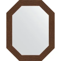 Зеркало Evoform Octagon 57x72 BY 7090 в багетной раме - Мозаика античная медь 70 мм
