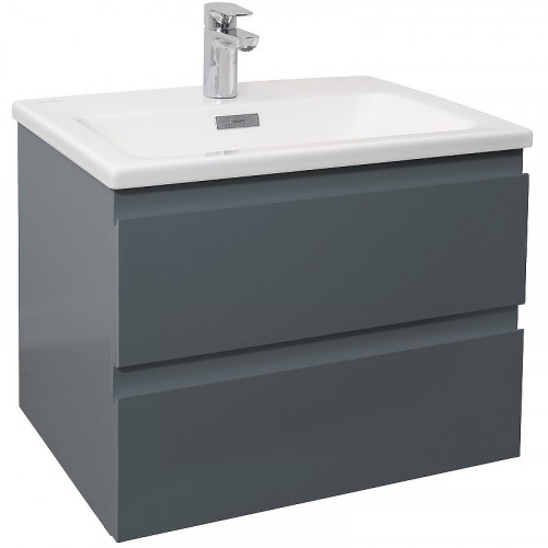 Тумба под раковину Jacob Delafon Madeleine 60 EB2052-J54 подвесная Серая матовая МДФ / ЛДСП