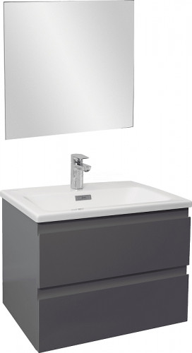 Тумба под раковину Jacob Delafon Madeleine 60 EB2052-J54 подвесная Серая матовая МДФ / ЛДСП