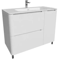 Тумба с раковиной Iddis Edifice 100 EDI10WFi95K Белая МДФ / ЛДСП