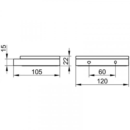 Мыльница Keuco Edition 11 11155 139000 Хром черный шлифованный