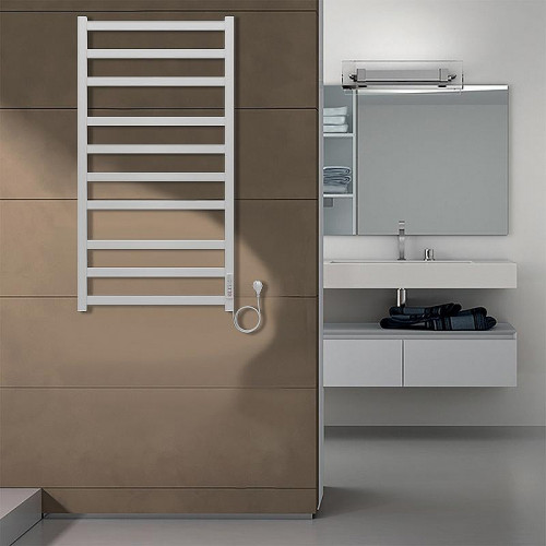 Электрический полотенцесушитель Azario Palermo 500x1000 П10 AZ83850W диммер справа Белый Белый