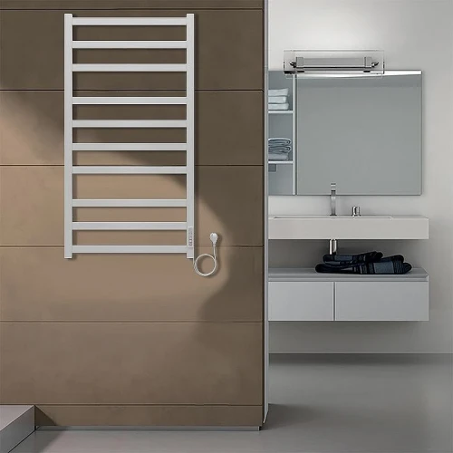 Электрический полотенцесушитель Azario Palermo 500x1000 П10 AZ83850W диммер справа Белый Белый