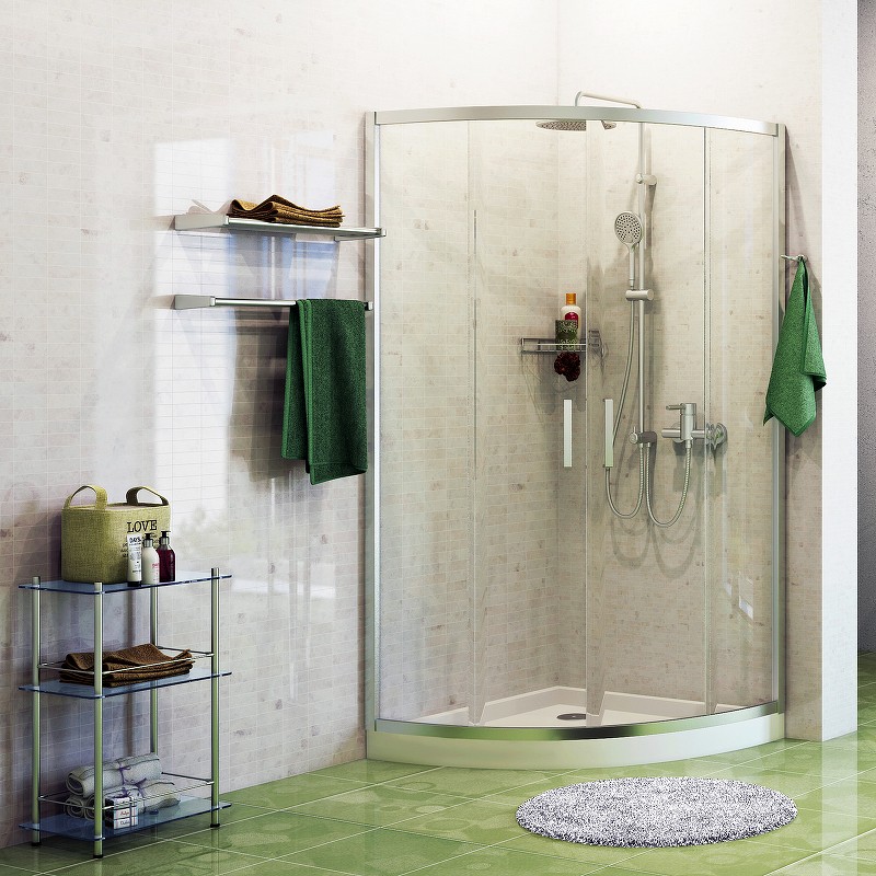 Душевой уголок WasserKRAFT Main 100x100 41S19 профиль Хром стекло прозрачное