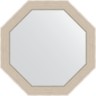 Зеркало Evoform Octagon 49х49 BY 3871 в багетной раме - Травленое серебро 52 мм стекло