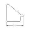 Зеркало Evoform Octagon 49х49 BY 3871 в багетной раме - Травленое серебро 52 мм стекло