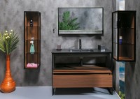 Тумба Boheme Armadi Art Loft 120 894-120-D подвесная Dark Wood МДФ / ЛДСП
