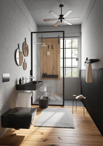 Кронштейн для верхнего душа Villeroy&amp;Boch TVC000453510K5 Черный матовый